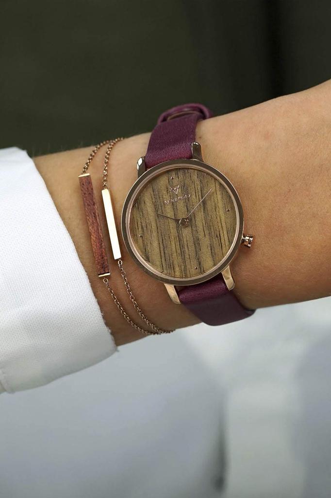 Dámské hodinky Curbholz WEMM1675 z Německa, originálně dovezené, dřevěné, designové, vodotěsné.