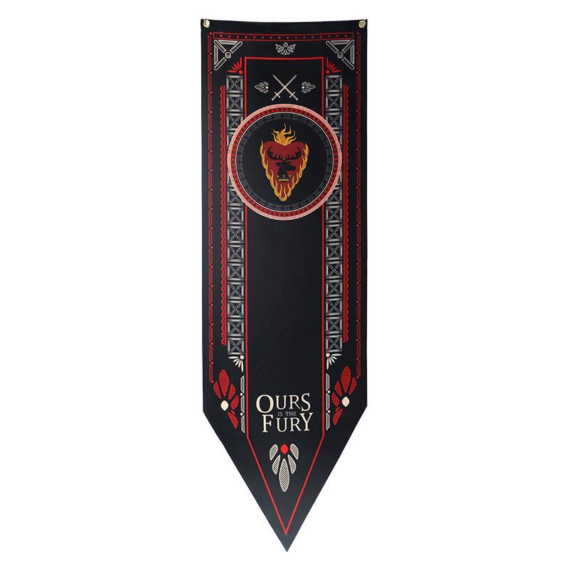 Game of Thrones Antique Stark Banner with Eagle and Octopus Design