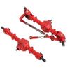 RC Metal Bridge Set Aluminum Alloy Red High Strength Remote Control Car Parts Accessories