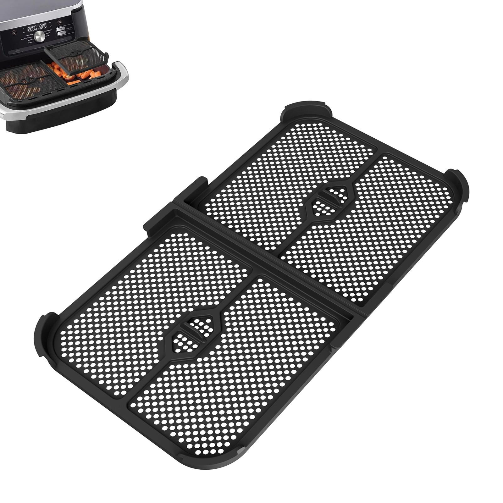 

Foldable -Oil Guard for 500, Silicone Splatter Screen, Fryer Accessories чёрный