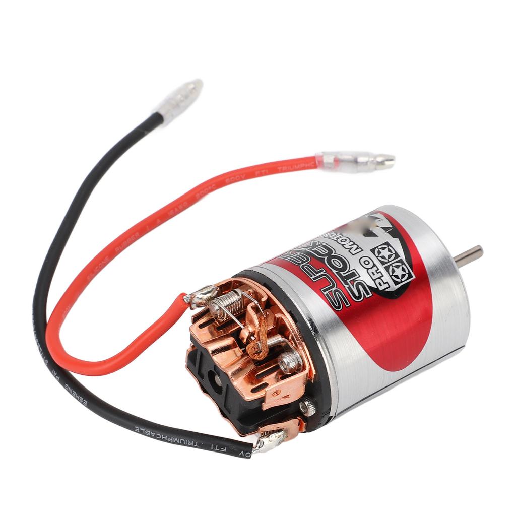 RC Brushed Motor Replacement Wide Compatibility Enhanced 540 RC Brushed Motor Stainless Steel Shell for 1/10 RC Car