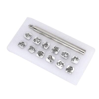 12 Stücke Stanzen Punch Werkzeug Chinesischen Sternzeichen Muster DIY Leder Handwerk Carving Stamper 1Pc Griff