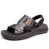 Men's 2025 Thick-Soled Non-Slip Leather Beach Sandals | Soft-Soled, Outdoor Casual Dual-Use Slippers