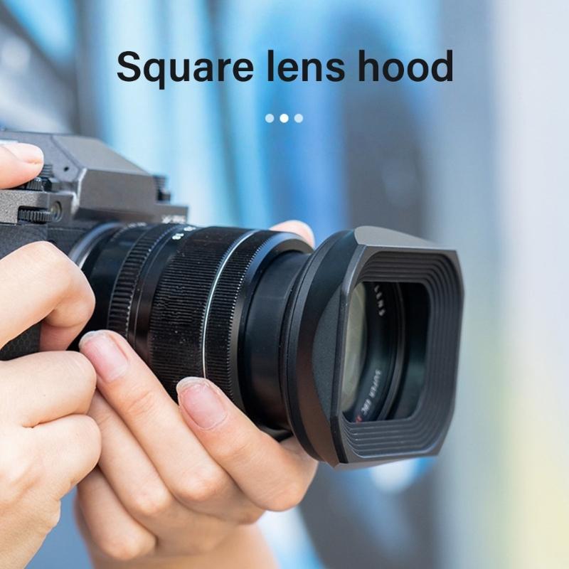 XF18-55 Lens Hood for 18-55mm F2.8-4 X-T30II X-T30II XT30II X-T4 X-T30 X-T20 Camera Square Lens Shade Replacement
