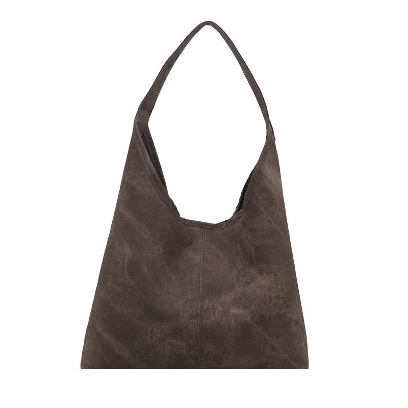 

Large capacity bag women s fashion shoulder handbag high-end tote bag casual versatile underarm bag коричневый