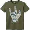 Rock Forever T-Shirt Rock and Roll Hand Sign Graphic Retro Music Tee