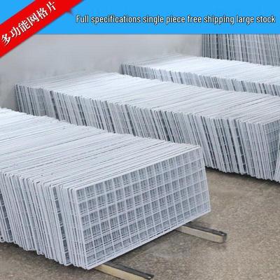 Wall-Mounted Grid Mesh Storage Rack - Indoor Hanging Net & Pet Wire Fence