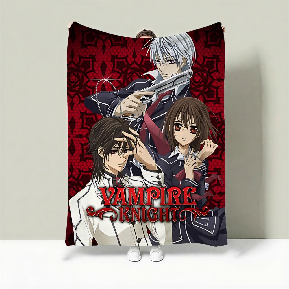 Anime V-Vampire Knight Throw Lightweight 240g Flannel Blanket Soft Skin-friendly for Summer Cooling 75X95CM