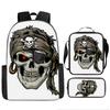 Skull Schoolbag for Primary School Students, Kindergarten New Schoolbag for Boys and Girls, Grades 2345 and 6