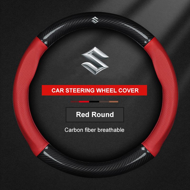 TLIN5 Cat Steering Wheel Cover For Suzuki Ignis Jimny SX4 S-Cross Swift Grand-Vitara Aito Baleno Celerio Ciaz Equator Ertiga Samura