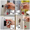 Solxion Faucet Faucet Utility Key Wrench Portable Hand Tool for and Valve Spigots Key, Multi-Function Key, 4-Way Tool, Square, Cross, Cross-Shaped