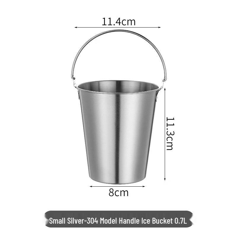 

Stainless Steel Ice Bucket with Tongs