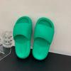 Fashion SUOJIALUN 2025 Summer Fashion Candy Colors Women Slipper Thick Platform Indoor Bathroom Soft EVA Anti-slip Home Floor Slides