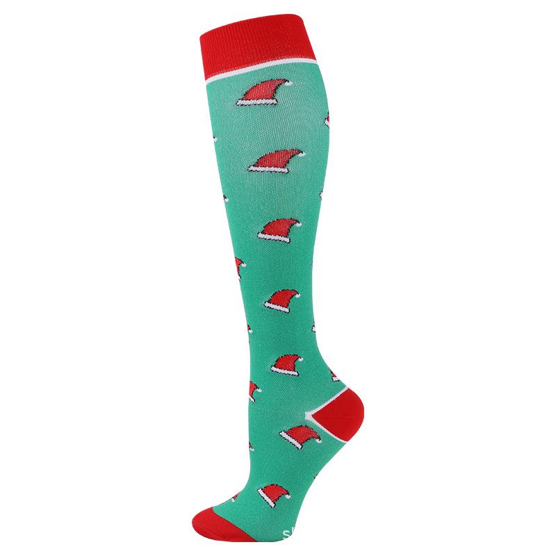 Unisex Christmas-Style Compression Socks for Outdoor, Casual, and Fitness Activities