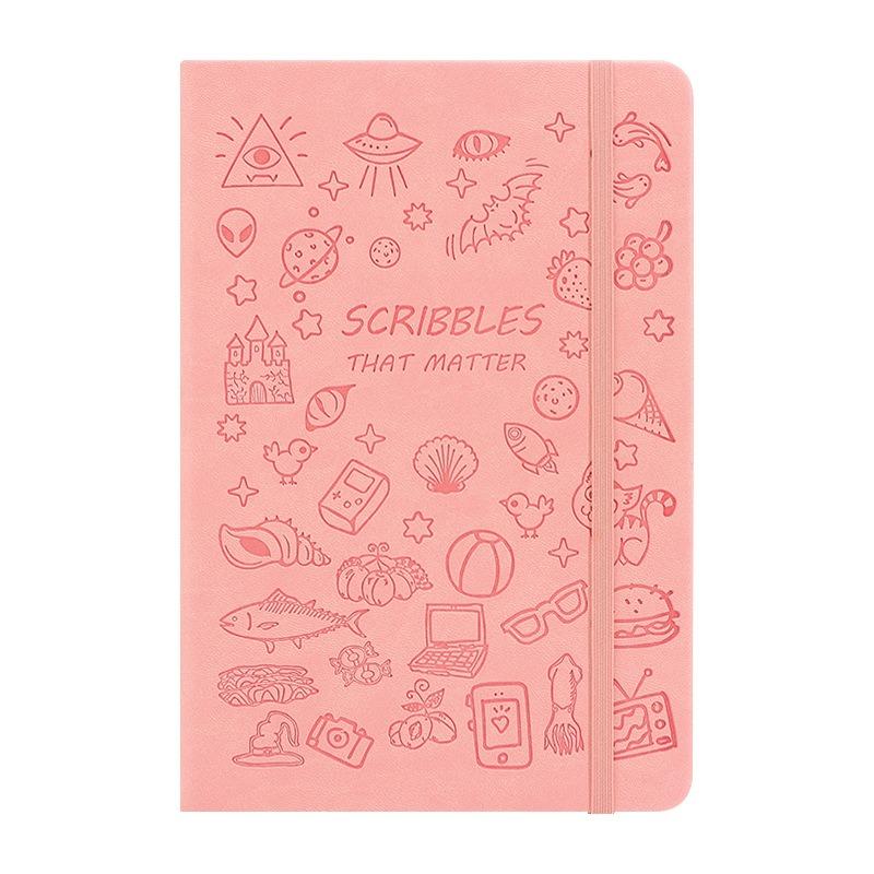 A6 Cute Handbook Diary Student Notebook Custom Cartoon Stamp Book Strap Notepad