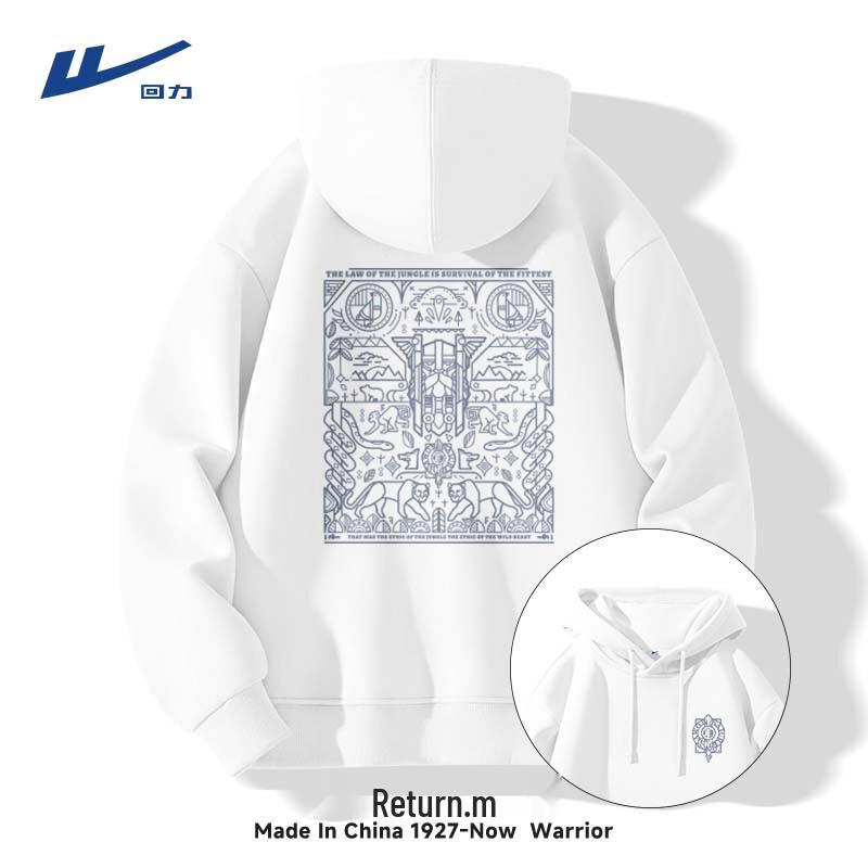 Warrior Men s Loose Fit Hooded Sweatshirt 2XL