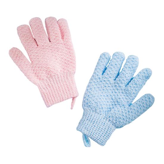 1 Pair Exfoliating Bath Scrub Gloves Double-Sided Design Gentle Deep Exfoliation Skin Care Scrubbing