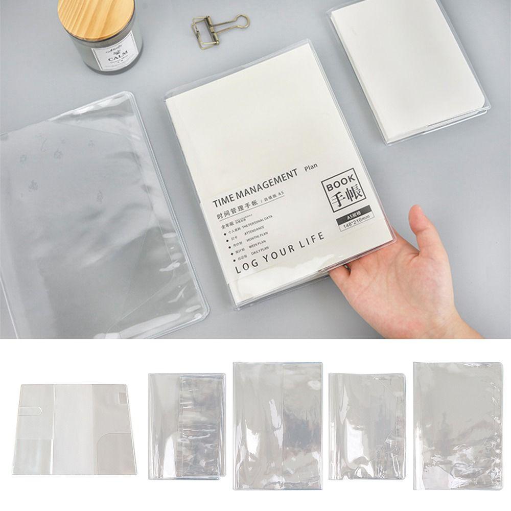 

A5/A6 Book Cover Transparent Scrapbooking Cover Durable Binder Protective Cover Diary A5