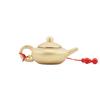 Mini Vintage Brass Teapot Ornament with Exquisite Handle Design