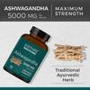 ERTHRI Ashwagandha Tablets 5000mg 90 Count | Pure Ashwagandha Supplement (Withania Somnifera) | Natural Stress & Anxiety Relief | Supports Memory