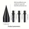 32mm Electric Drill Wood Splitting Attachment - Versatile Firewood with Circular/Square/Hexagonal Handles for Effortless Tree Splitting