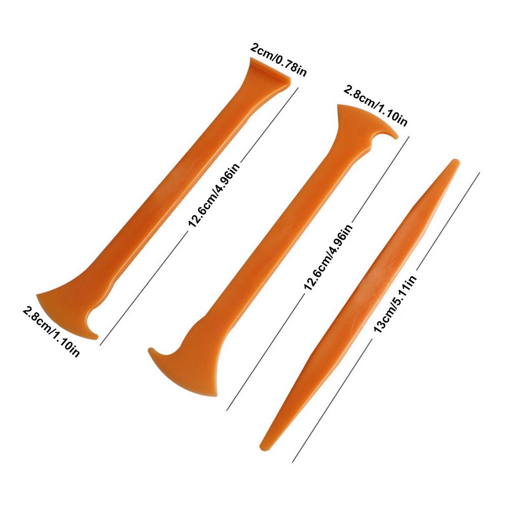Wrap Kit Tools Wrap Tools Car Wrapping Kit 3Pcs Include Seam Tucking Small Scraper Car Coat Scraper Axe Edge Tool For Car Film