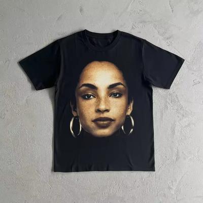 Vintage 90. léta Tričko Sade Adu Sade Rap Hip Hop 90 Unisex Tištěné Tričko S-3XL Grafické Tričko s Krátkým Rukávem Pánské Dámské Léto