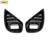 Fit For Toyota Highlander -22 Bright Black Front Bumper Fog Light Cover Trim