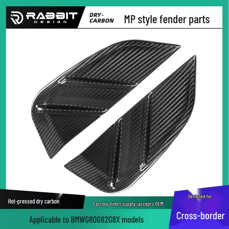 BMW M3/M4 G80/G82 MP Fender Replacement Dry Carbon Fiber Front & Rear Lips