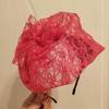 Fascinator Hut Damen Blume Netzband Kopfband Cocktail Teeparty Kopfschmuck