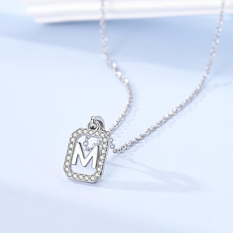 Angel's Wings Feather Necklace 925 Silver Original Blue Eyes Long Chain Link For Mom Women Wedding Party Jewelry Gift