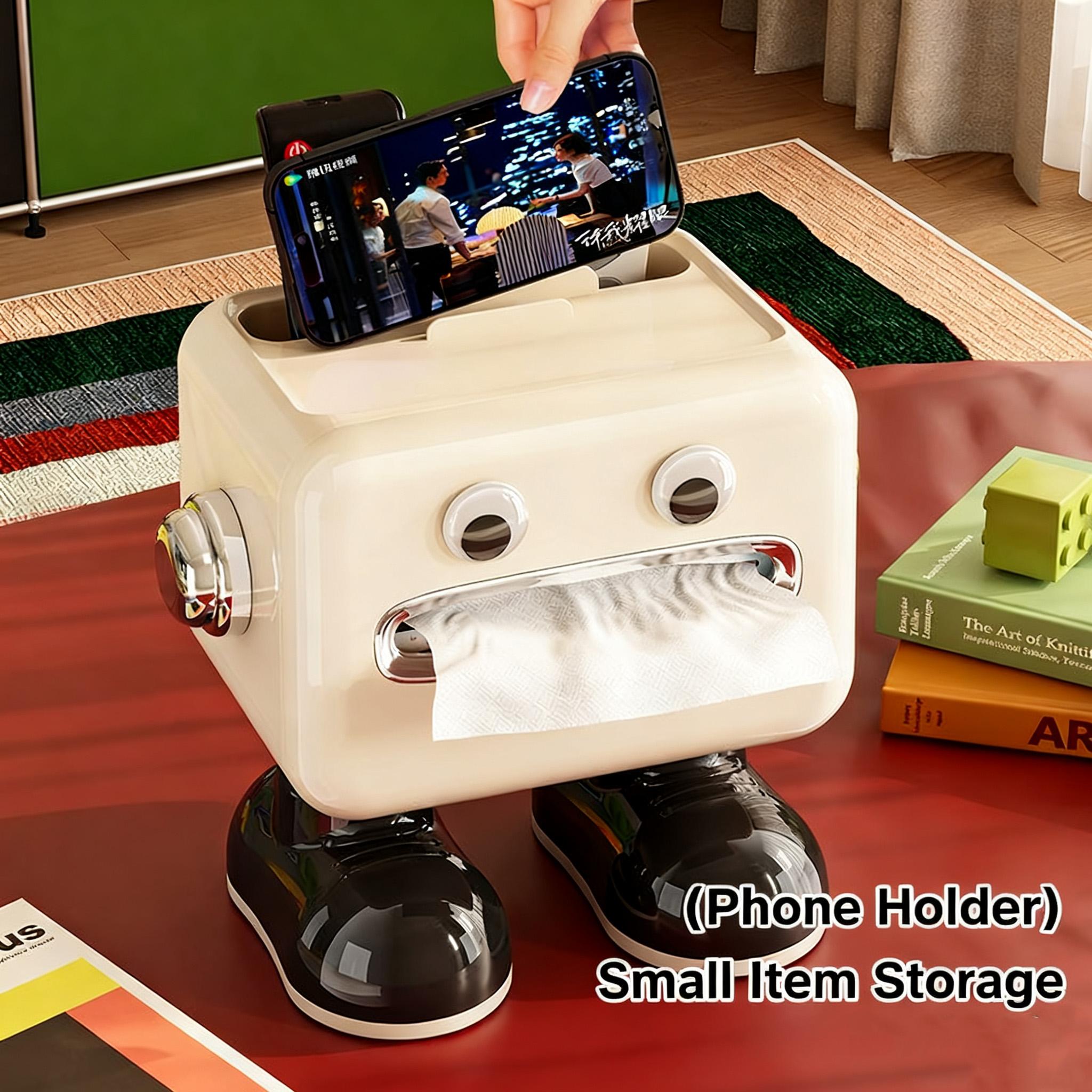 Household Living Room Bedroom Bedside Multi-function Student Dorm Desktop Organizer Box Home decorations Phone holder белый