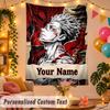 Ryomen Sukuna Personalized Wall Tapestry Custom Name Text Polyester Hanging Decor Home Room