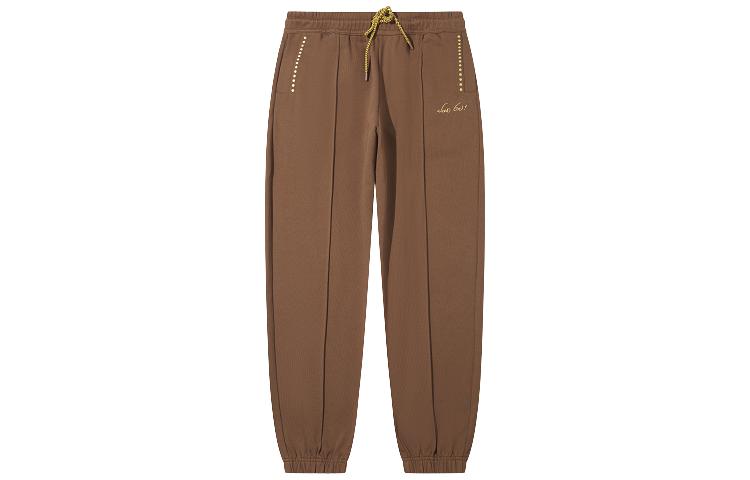 Li Ning Casual Pants Men s Pottery Clay Brown AKLTC45-2 XL