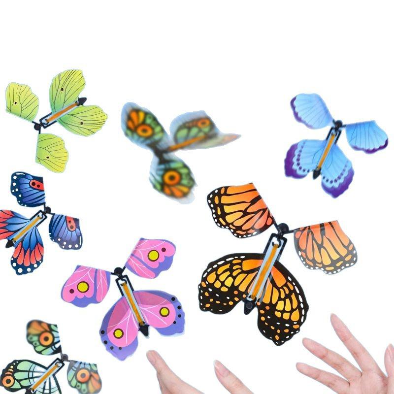 Kinder Outdoor Fliegender Schmetterling & Bambuslibelle Bumerang Spielzeug Geschenkset