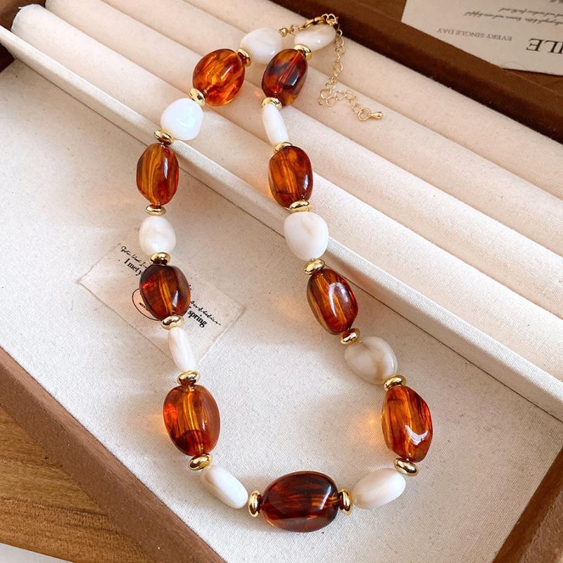 Bohemian Kleurrijke Acryl Kralen Choker Ketting Voor Vrouwen Mode Statement Sleutelbeen Ketting Esthetische Y2K Nek Sieraden