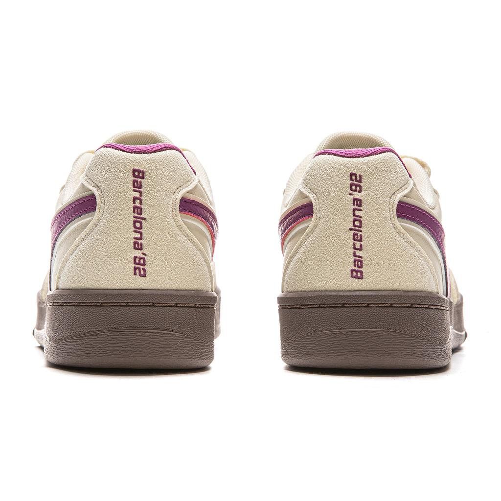 New LiNing Abrasion Resistant Balance Lightweight Low top Skateboard Shoes Women's White Purple AEPV082-3