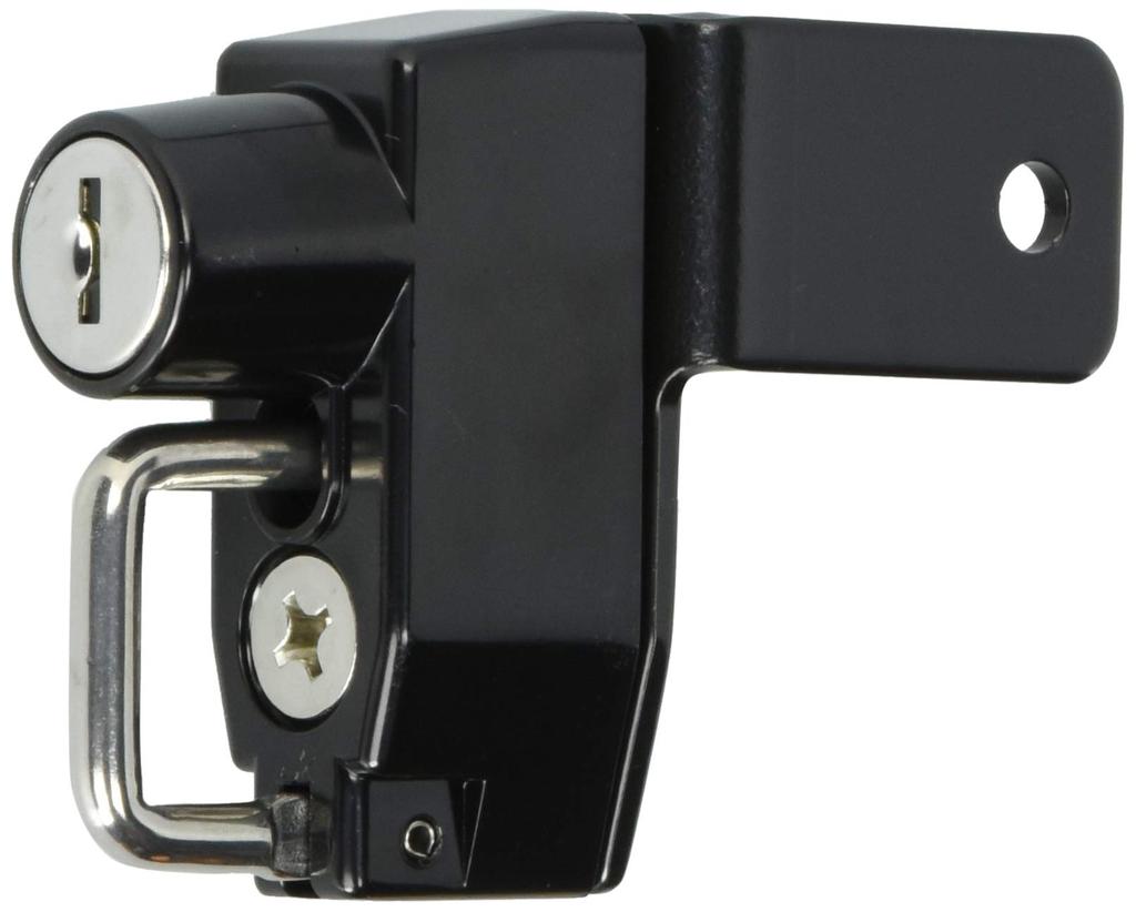 Kijima Bike Parts Helmet Lock Holder Steel Anti-Theft Number Side Single Left Side Black 303-1572