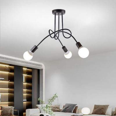 Ceiling Lamp Home Fixtures Spatial Extension Curved Design Hanging Lights for Hallway Entryway