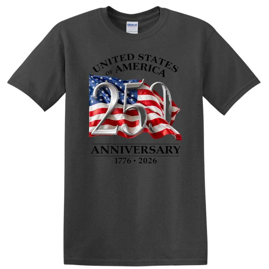 United States 250th Anniversary T Shirt American Flag 1776 2026 Patriotic Gift M