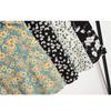 Abiti casual a vita alta con scollo a V a maniche corte con stampa floreale primavera estate moda donna