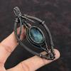 Tree Of Life Labradorite Pendant Copper Wire Wrapped Pendant Rainbow Moonstone Copper Jewelry Gemstone Pendant Handmade Jewelry Gift For Her