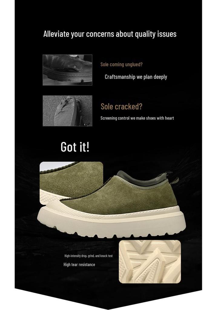 Unisex Winter Couple Snow Boots: Fashionable Thick Sole Lace-Up Casual Shoes with Plus Velvet for Women