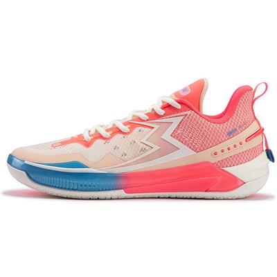 361 BIG3 5.0 Schnelle Basketballschuhe Unisex Niedrig geschnitten Federweiß/Smoothie Pfirsich 672421121-8