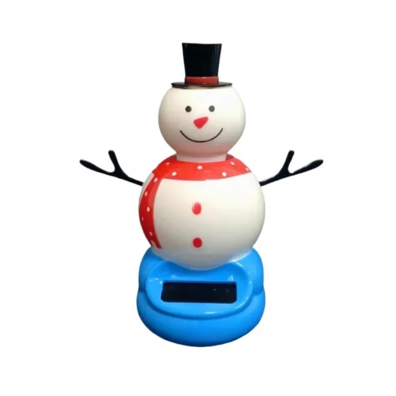 Heta Nya Solenergi Bilinteriör Prydnader Djur Docka Figur Gunga Skaka Modellbil Instrumentbräda Dekoration Roliga Semestergåvor