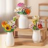 Christmas Building Block Countdown Calendar Flower Micro Brick Model Home Decoration Xmas Party Gift 24-Day Blooming Countdown