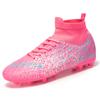 High-top Football Shoes New Long Spike Shoes Youth Outdoor Lawn Football Game Player Training Shoes