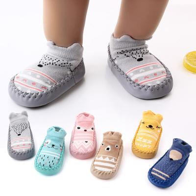 Newborn Baby Cartoon Newborn Baby Girls Boys Anti-Slip Socks Slipper Shoes Boots
