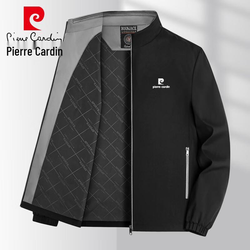 Pierre Cardin Men's Stand Collar Business Casual Jacket