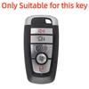 Shell For Ford Explorer Mustang Fusion Escape F150 F250 F350 F450 F550 Ford Raptor 5Buttons Silicone Leather Car Key Case Cover